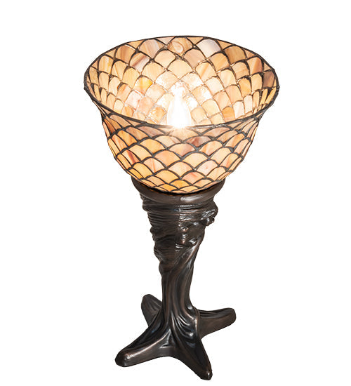 Meyda 15" High Tiffany Fishscale Mini Lamp- 244877