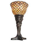 Meyda 15" High Tiffany Fishscale Mini Lamp- 244877