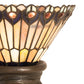 Meyda 15" High Tiffany Jeweled Peacock Mini Lamp- 244879