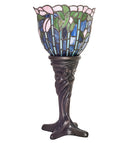 Meyda 15" High Tiffany Flowering Lotus Mini Lamp- 244885