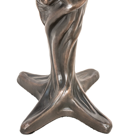 Meyda 15" High Tiffany Flowering Lotus Mini Lamp- 244885