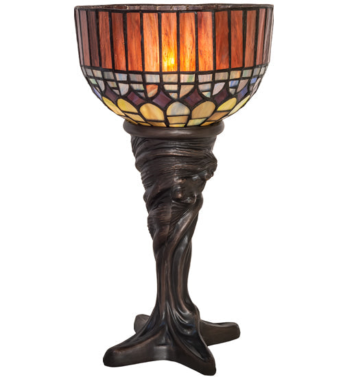 Meyda 15" High Tiffany Candice Mini Lamp- 244895