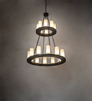 Meyda 42" Wide Loxley 20 Light Two Tier Chandelier 245153