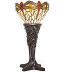 Meyda 15" High Tiffany Hanginghead Dragonfly Mini Lamp- 247528