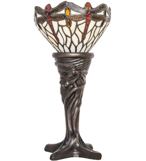 Meyda 15" High Tiffany Hanginghead Dragonfly Mini Lamp- 247528