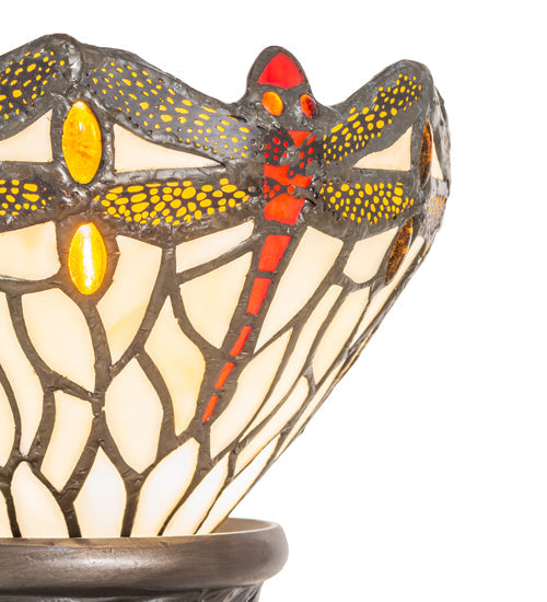 Meyda 15" High Tiffany Hanginghead Dragonfly Mini Lamp- 247528