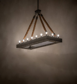 Meyda 60" Long Quadrato Alva 16 Light Rope Pendant 247606