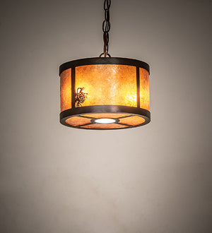 Meyda 10" Wide Fulton Winter Pine Pendant 247785