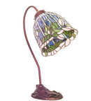 Meyda 18" High Tiffany Flowering Lotus Desk Lamp- 247789