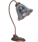 Meyda 18" High Tiffany Peacock Feather Desk Lamp- 247790