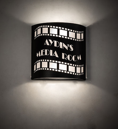 Meyda 10" Wide Tinseltown Filmstrip Personalized Wall Sconce 248084