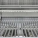 FORNO Bulnes Outdoor Kitchen 30-Inch BBQ 60,000 BTU, with Sear, Rotisserie Infrared Burners, 1.8 Cu.Ft. Beverage Center, & Black/White Countertops