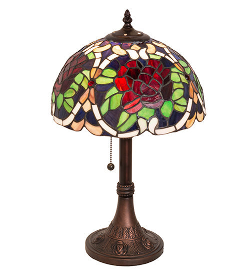 Meyda 17" High Renaissance Rose Accent Lamp- 251062