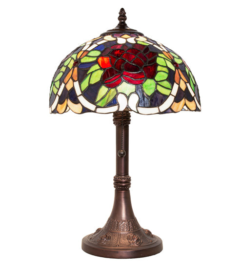 Meyda 17" High Renaissance Rose Accent Lamp- 251062