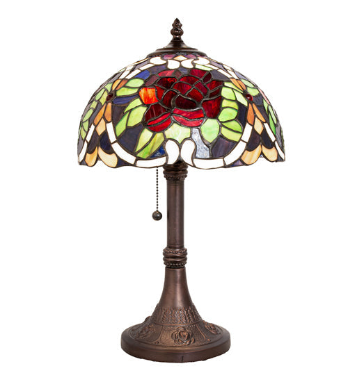Meyda 17" High Renaissance Rose Accent Lamp- 251062