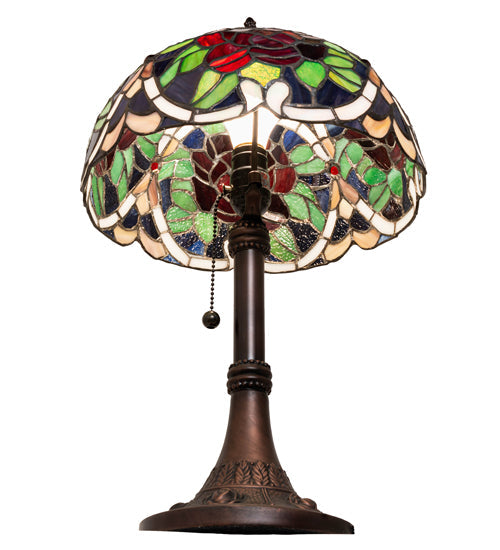 Meyda 17" High Renaissance Rose Accent Lamp- 251062