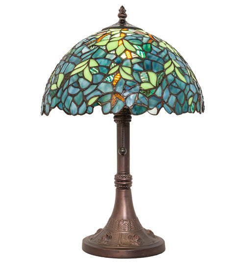 Meyda 17" High Nightfall Wisteria Table Lamp- 251088