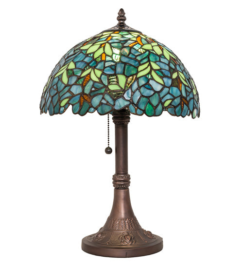 Meyda 17" High Nightfall Wisteria Table Lamp- 251088