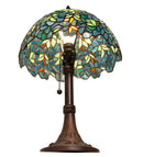 Meyda 17" High Nightfall Wisteria Table Lamp- 251088