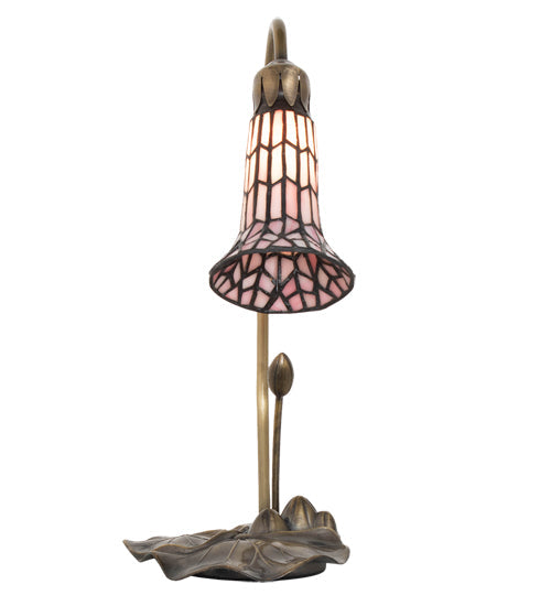 Meyda 16" High Stained Glass Pond Lily Accent Lamp - 251570