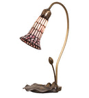 Meyda 16" High Stained Glass Pond Lily Accent Lamp - 251570