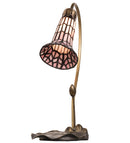Meyda 16" High Stained Glass Pond Lily Accent Lamp - 251570