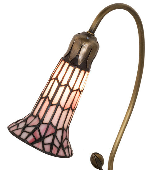 Meyda 16" High Stained Glass Pond Lily Accent Lamp - 251570