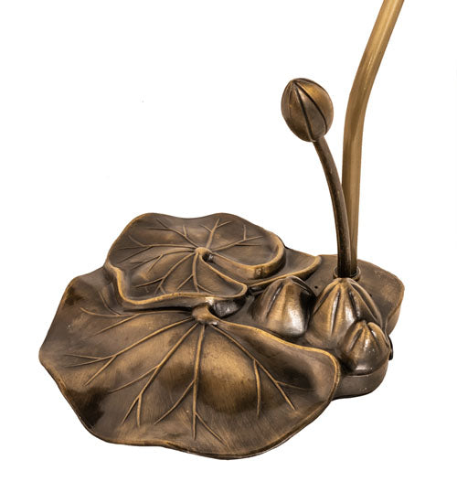 Meyda 16" High Stained Glass Pond Lily Accent Lamp - 251570