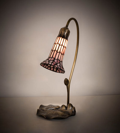 Meyda 16" High Stained Glass Pond Lily Accent Lamp - 251570