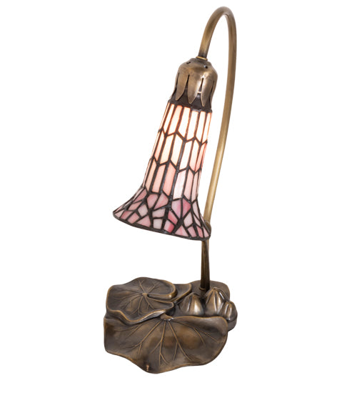 Meyda 16" High Stained Glass Pond Lily Accent Lamp - 251570