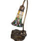 Meyda 16" High Stained Glass Pond Lily Accent Lamp - 251572