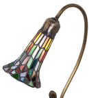 Meyda 16" High Stained Glass Pond Lily Accent Lamp - 251572