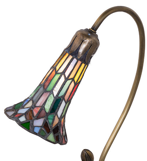 Meyda 16" High Stained Glass Pond Lily Accent Lamp - 251572