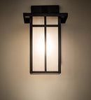Meyda 7" Wide Hyde Park "T" Mission Solid Mount Wall Sconce 251750