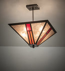 Meyda 18" Square Mission Semi-Flushmount 252144