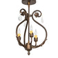 Meyda 12" Wide Antonia 3 Light Chandelier- 252343