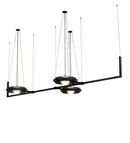 Meyda 178" Long Bola Whipple 3 Light Oblong Chandelier 252559