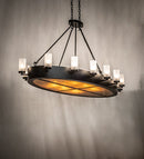 Meyda 68" Long Craftsman Avalon Oblong Chandelier 252650
