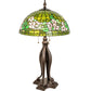 Meyda 33" High Tiffany Banded Dogwood Table Lamp- 253005