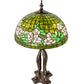 Meyda 33" High Tiffany Banded Dogwood Table Lamp- 253005
