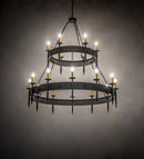 Meyda 69" Wide Calandra 18 Light Two Tier Chandelier 254917