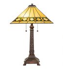 Meyda 27" High Diamond Band Mission Table Lamp- 255015