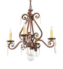 Meyda 22" Wide Adrianna 4 Light Chandelier 257372