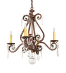 Meyda 22" Wide Adrianna 4 Light Chandelier- 257372