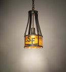 Meyda 8" Wide Bears to Chairs Personalized Pendant 257430