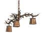 Meyda 24" Wide Pine Branch Valley View 3 Light Chandelier '257933