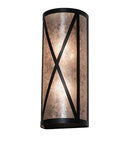 Meyda 7" Wide Saltire Craftsman Wall Sconce '258064