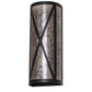 Meyda 7" Wide Saltire Craftsman Wall Sconce '258064