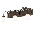 Meyda 27" Wide Running Horse 3 Light Vanity Light 259225