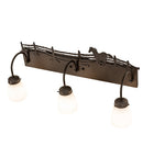 Meyda 27" Wide Running Horse 3 Light Vanity Light 259225